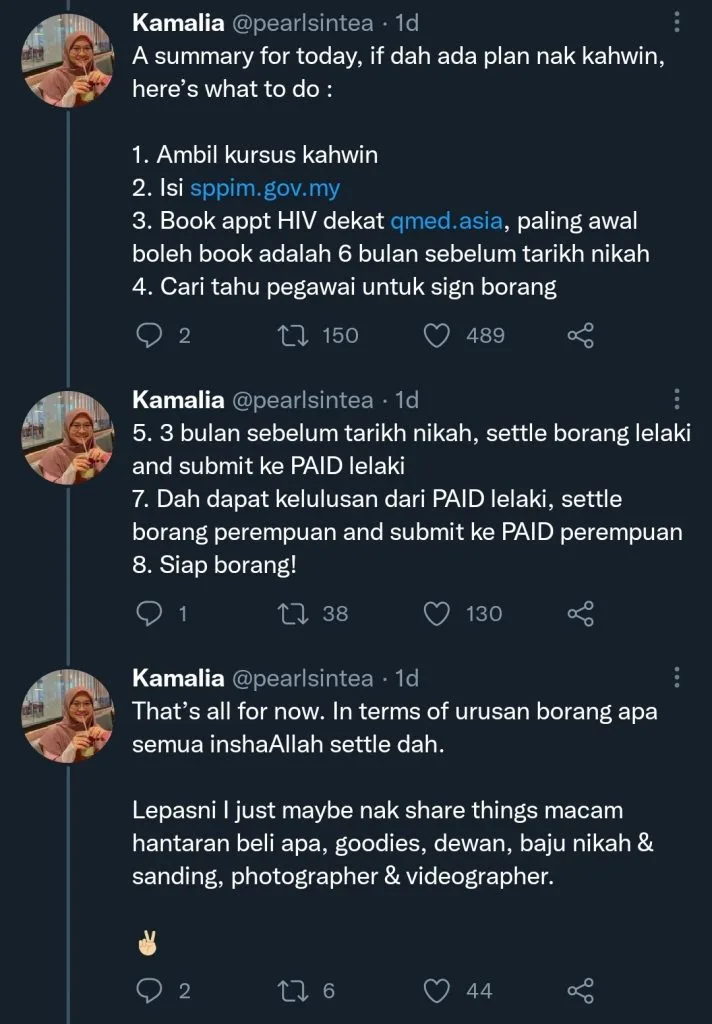 Persiapan Perkahwinan